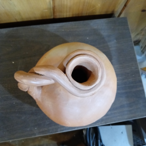 Primitive Clay Handmade Pitcher - Picture 4 of 9